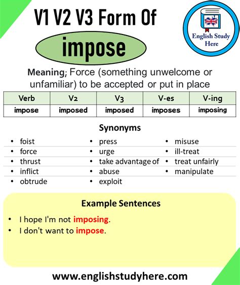 imposing synonym verb.